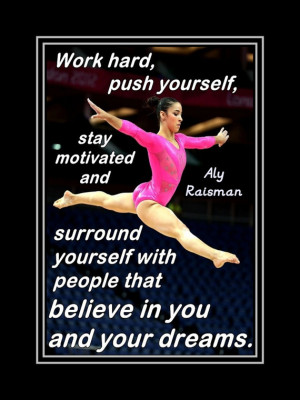 Gymnastics Poster Aly Raisman Photo Quote Wall Art 5x7