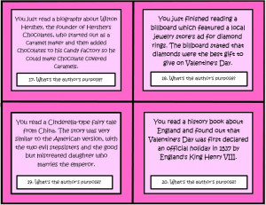 These 32 Common Core Task Cards for Valentine's Day by The Teacher ...