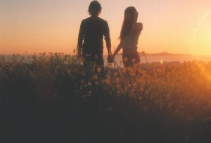 couple,love,cute,couple,field,sunset,teen,love ...