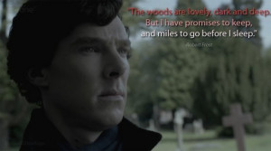 Sherlock + Poetry = THIS. You just can’t tell me that quote doesn ...