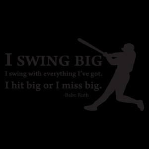 Swing Big Wall Quotes™ Decal
