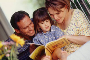 Parents Reading Child