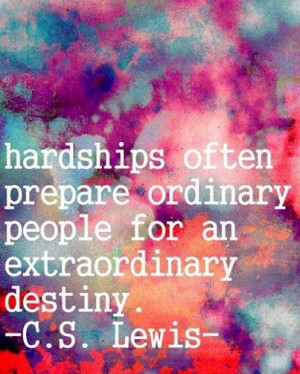 ... extraordinary destiny.