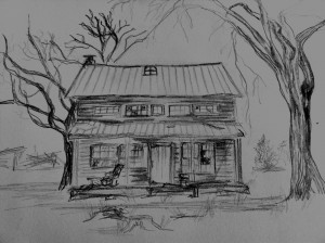 To Kill a Mockingbird the Radley House Sketch