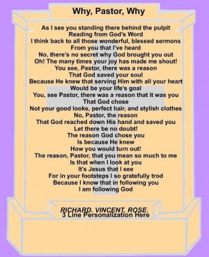 An acrostic, christian poem about the profession of pastor that can be ...