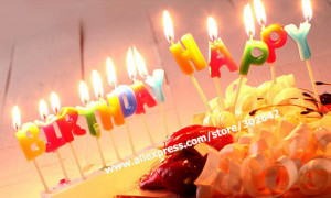 FREE-SHIPPING-Happy-Birthday-Cake-Candle-Color-Novel-Gift-Party ...