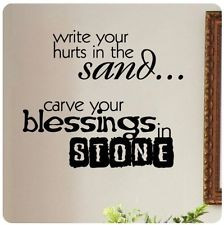 ... found for WRITE YOUR HURTS IN THE SAND Vinyl wall quotes sayings