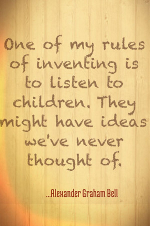 love this quote from the inventor of the telephone. Ironically I ...