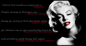 Here are some quotes of Marilyn Monroe which I coupled with some of ...