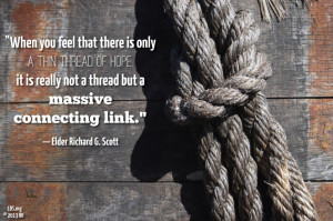... connecting link.”—Elder Richard G. Scott, 