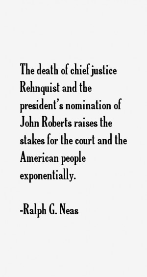 The death of chief justice Rehnquist and the president's nomination of ...