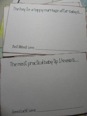 Shady Tree Diary. Sayings For Baby Shower Advice Cards . View Original ...