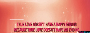 True Love Quote Facebook Cover