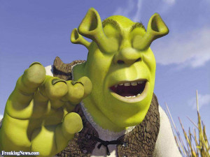 Funny Shrek Upside Down