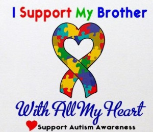 Great Autism Awareness for brother tshirt iron on by printonit, $2.99