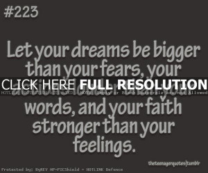 uplifting quotes, sayings, let your dreams be bigger