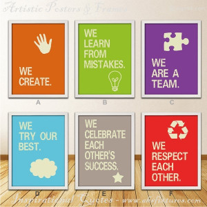 Great Company Teamwork Inspirational Quotes Posters With Artistic ...