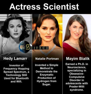 Actress Scientists * Hedy Lamarr, Natalie Portman, Mayim Bialik