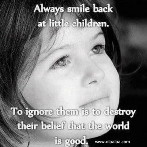 keep smiling-quotes-Children-Smile-sweet girl-thoughts