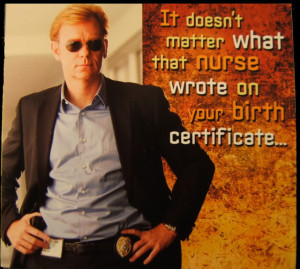 Talking Horatio Caine Card: Front