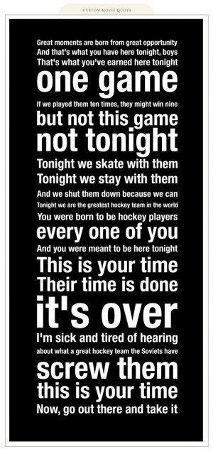 ... Hockey, Herbs Brooks Quotes, Hockey Quote, Hockey Movie Quotes