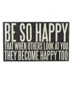 Be So Happy' Box Sign