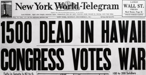 ... , pearl harbor attacks, world war II, new york world telegram, 1941