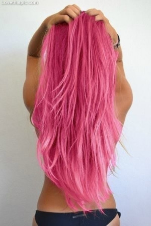 Long Pink Hair