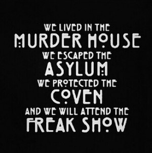 ... quotes, series, wallpaper, coven, normal people scare me, freak show