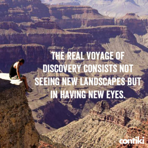 ... You see what tiny place in the world you occupy.