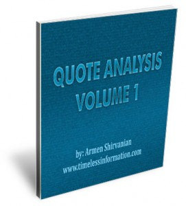 Quote Analysis: Volume 1