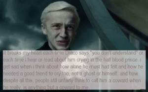 Everyone says Harry had a sad life. And that's true, but poor Draco ...