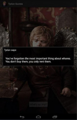 Game of Thrones: Tyrion Quotes
