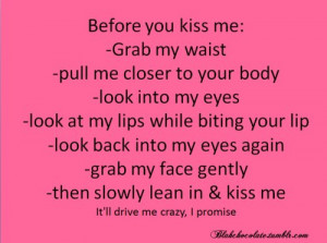 Quotes] Before you kiss me