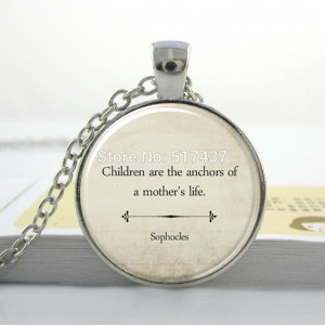 -Quote-Necklace-Mother-s-Day-Gift-Sophocles-Mom-Quote-Jewelry ...