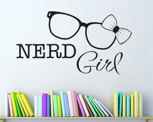 cute- I love my glasses and my books.. does that make me a nerd?