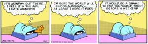 Hate Mondays Garfield Garfield hates mondays