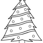 Christmas Tree Coloring Page Printable Christian Coloring Pages