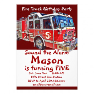 fire_truck_engine_firefighter_birthday_invitations ...