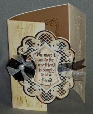 ... Fold Card - Friendship Quote Marks, Happy Family Days, You never Know