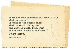 Johnny Depp Quote Summertime Love Quotes and Photo Blog
