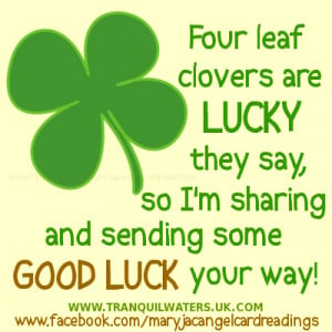 ... well, lucky butterfly, lucky fairy, 4 leaf clover, four leaf clover