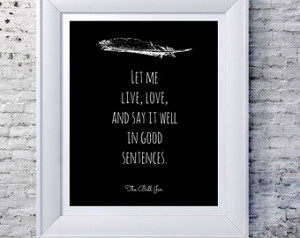 Bell Jar Quote, Literary Quote Typography Print - Black - Sylvia Plath ...