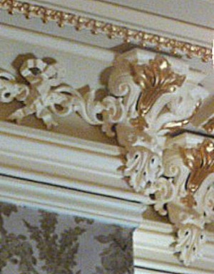 John Harris Simon Cameron Mansion Exuberant Victorian ceiling trim in