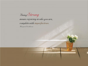 Being Strong Inspirational Quote wallpaper