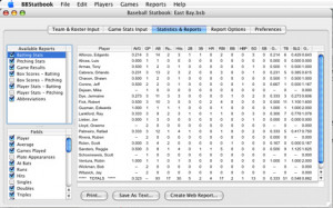 Baseball Stats Spreadsheet...