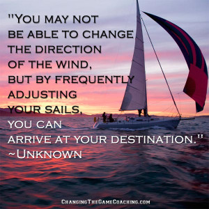 To Find Success Adjust Your Sails!