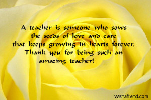 Thank You For Being Teacher