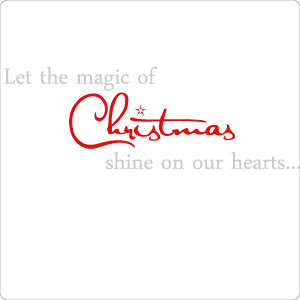 Christmas Magic Wall Quote