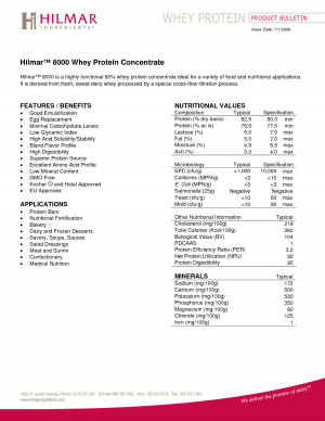 Hilmar Whey Protein Concentrate